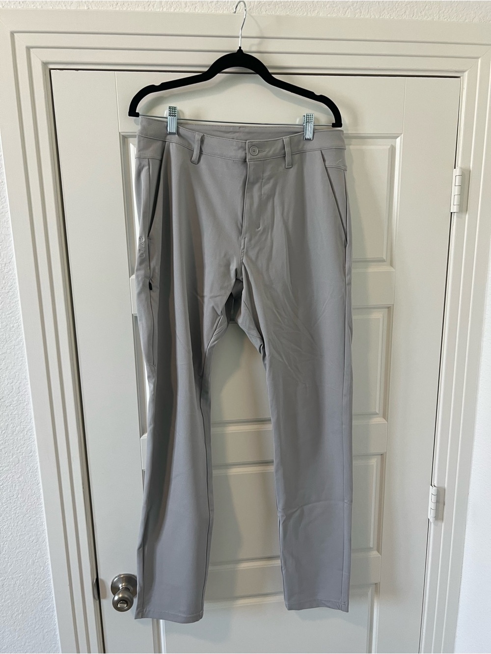 BYLT Basics Light Gray Chino-Style Performance Pants